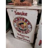 Smoke Players tin plate advertising sign,