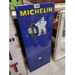 Rare Michelin Tyres enamel chart advertising sign