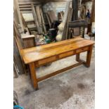 Early 20th C. pitch pine table