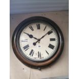 19th. C. mahogany wall clock.