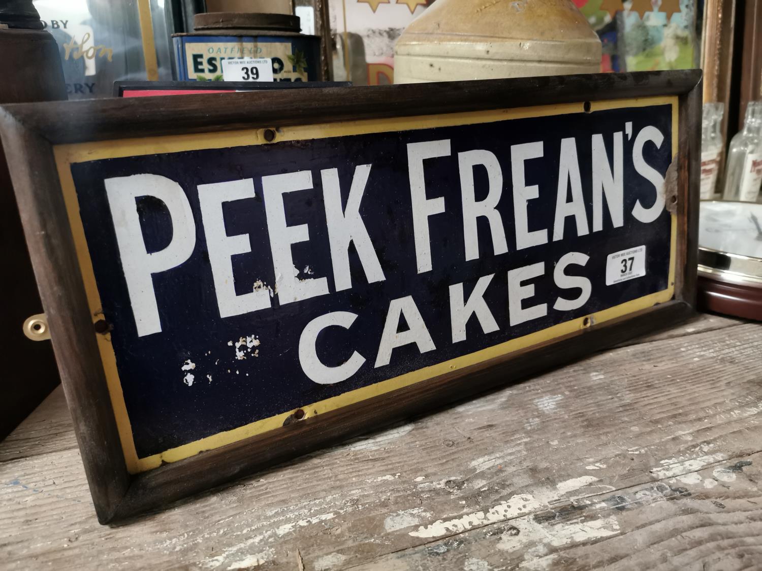 Peek Frean's Cakes enamel advertising sign - Image 2 of 2