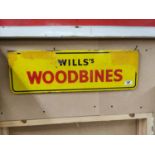 Enamel Wills Woodbine advertising sign