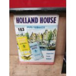 Holland House Piped Tobacco Celluloid advertisement.