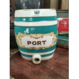 19th C. ceramic Port Dispenser.