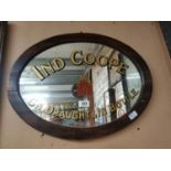 Ind Coop Old Draught and in Bottle advertising mirror