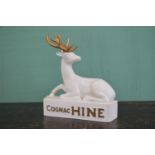 Cognac Hine advertising figure in the form of a Stag.