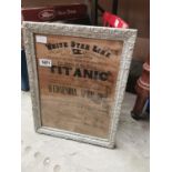 White Star Line framed print