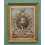 Framed Charles Stuart Parnell ‘The Cause of Ireland ‘ print.