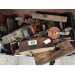 Collection of carpenter's tools in box