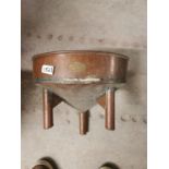 19th C. copper funnel. {28 cm H x 33 cm W x 28 cm D}.