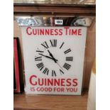 Rare Guinness Time advertising clock
