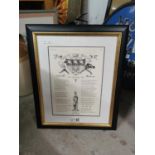 Framed Harum Scarum Henry Guinness advertising print