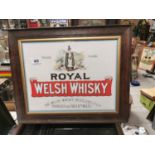 Royal Welsh Whiskey framed advertising print