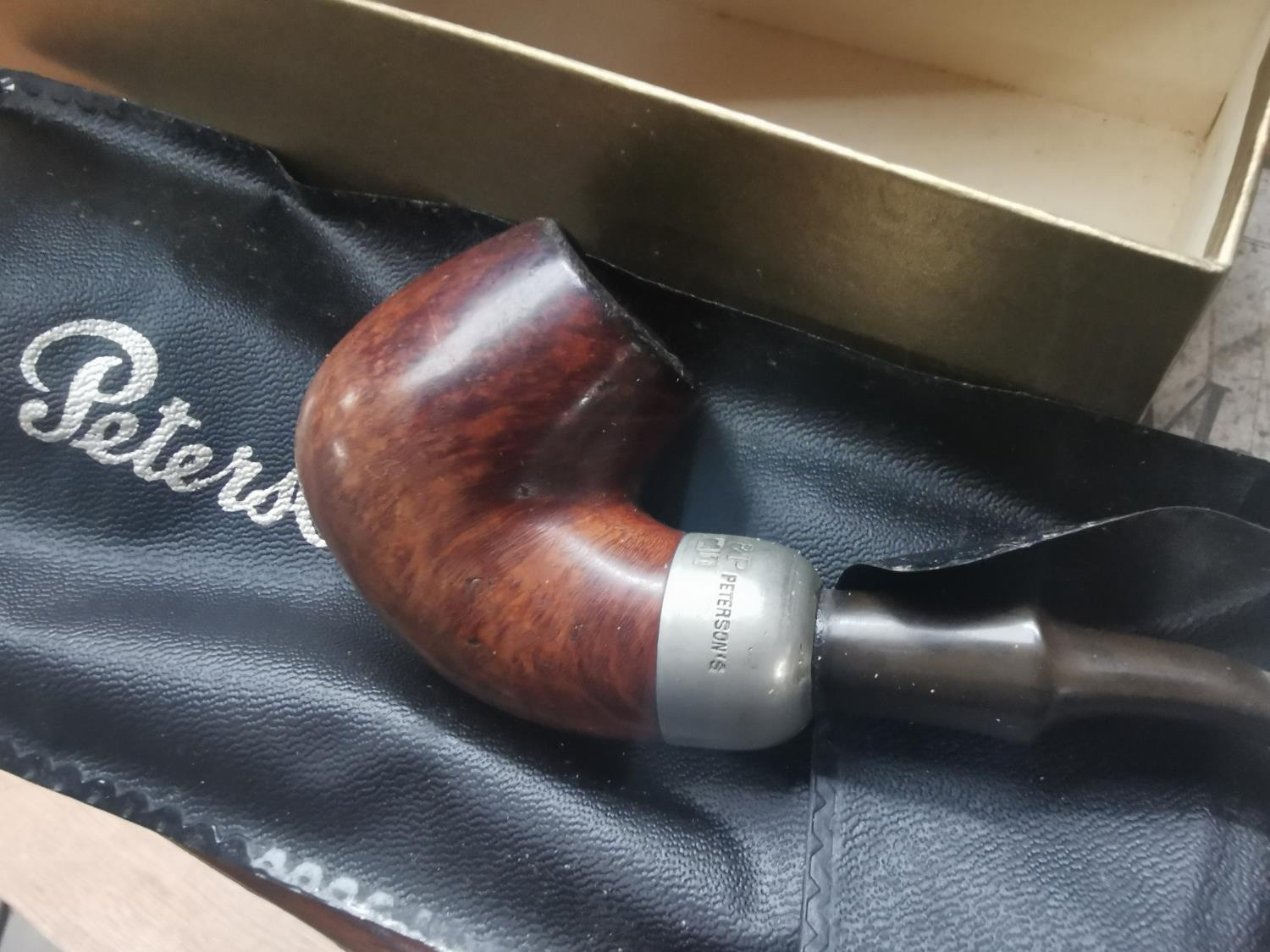 Petersons pipe in original Peterson's advertising box. - Bild 2 aus 2