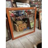 Framed Victorian Crosskeys Bar advertising mirror.