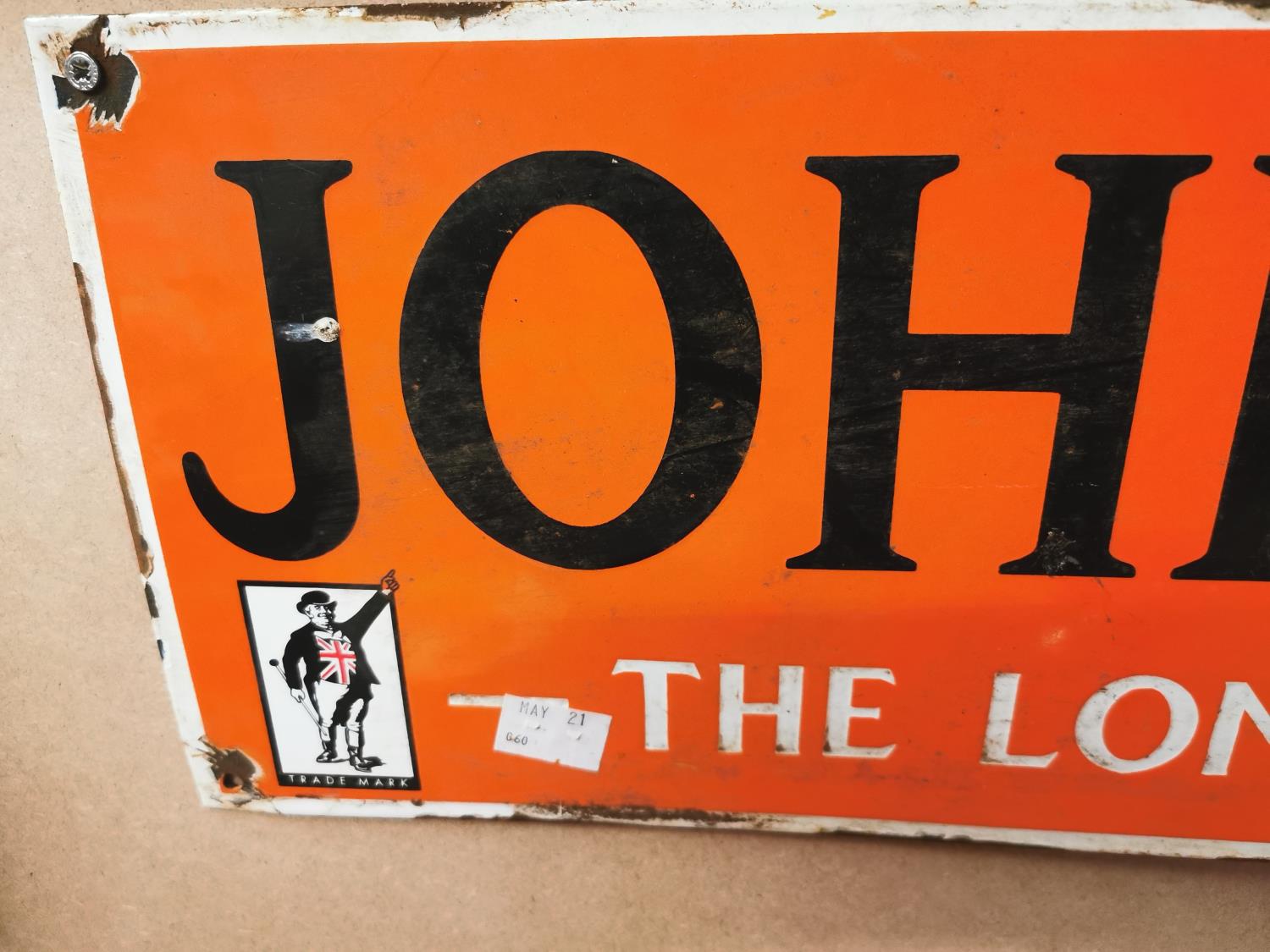 John Bull enamel advertising sign. - Bild 2 aus 3