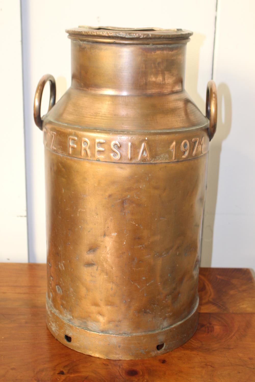 Copper Milk Churn - Fresia 1971