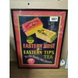 Eastern Rose & Eastern Tips Tea advertising showcard