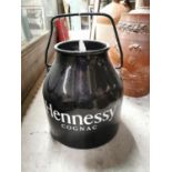 Hennessy Cognac metal advertising ice bucket.