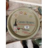 Herring Brandy tin plate drinks tray