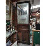 Early 20th. C. mahogany chemist shop screen