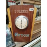 1950s I Prefer Afton advertising clock.