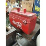 Coca Cola cooler box.