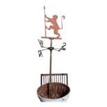 Wrought iron weather vane