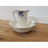 Early 20th C. ceramic jug and basin set