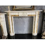 Irish Georgian statutory and convent Sienna marble chimney piece