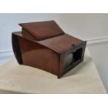 19th C. mahogany viewer.