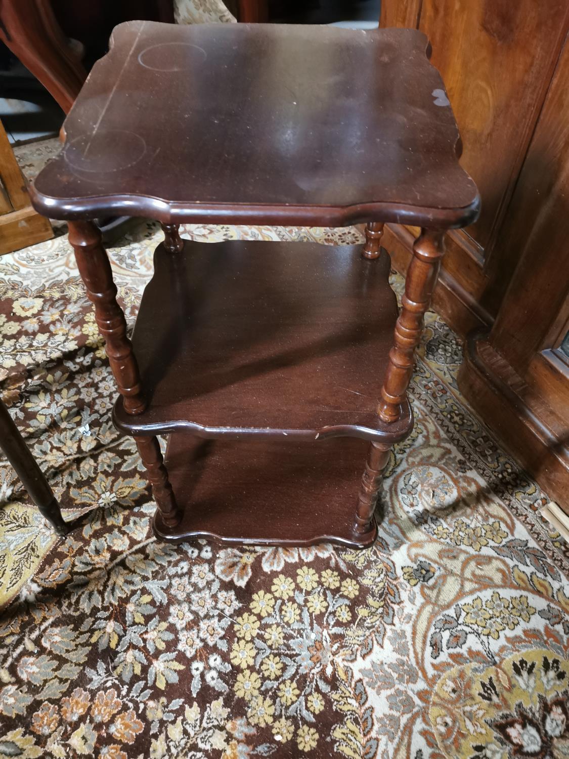 1950's mahogany lamp table and one later - Bild 3 aus 3