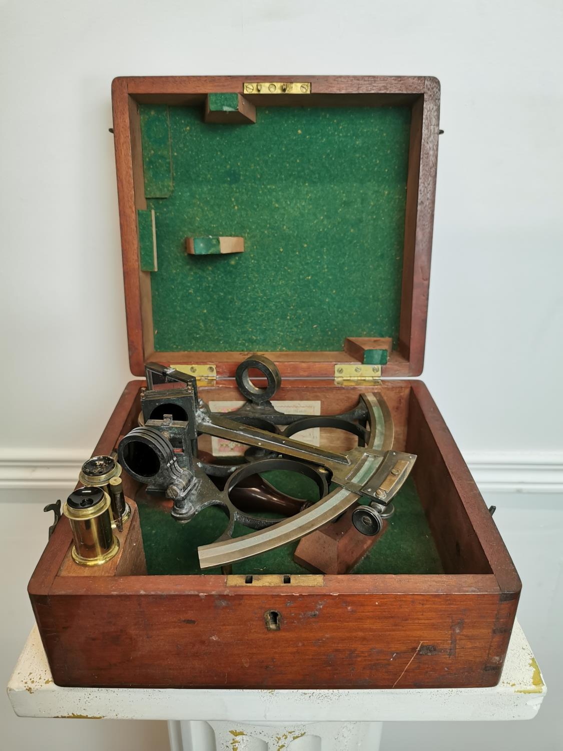 19th C. mahogany cased Sextant