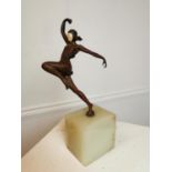 Art Deco spelter figure of a Dancer