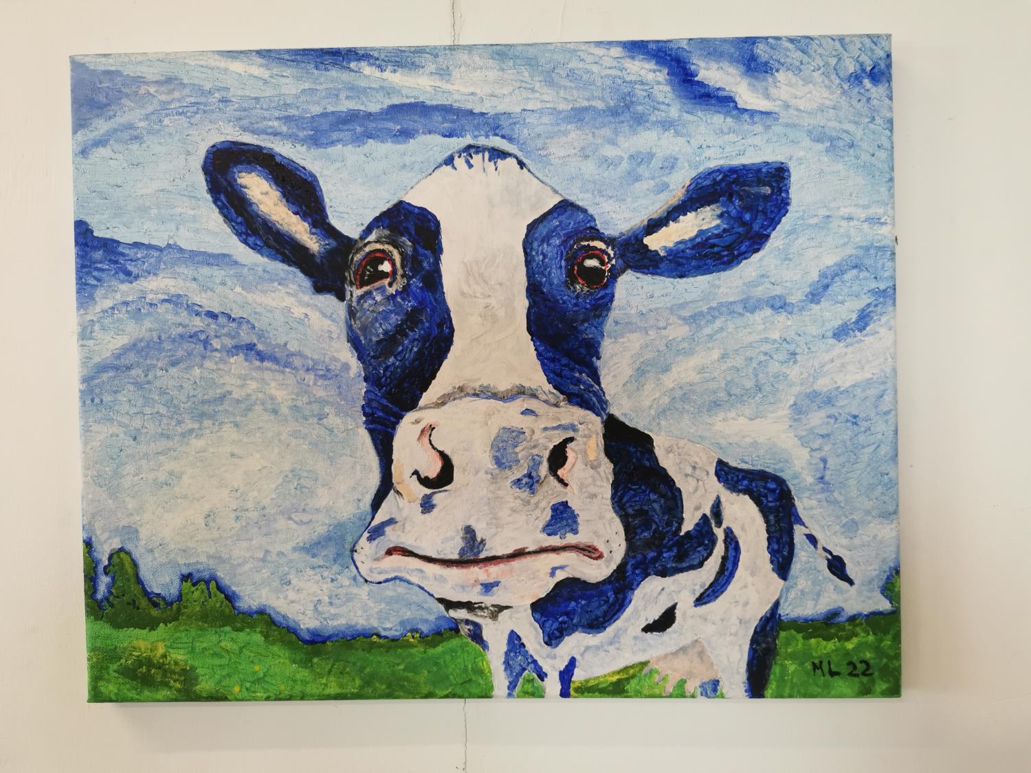 Acrylic on Canvas - Cow