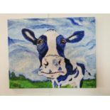 Acrylic on Canvas - Cow