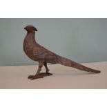 Metal model of a Pheasant.