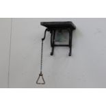 Wrought iron and brass School bell.