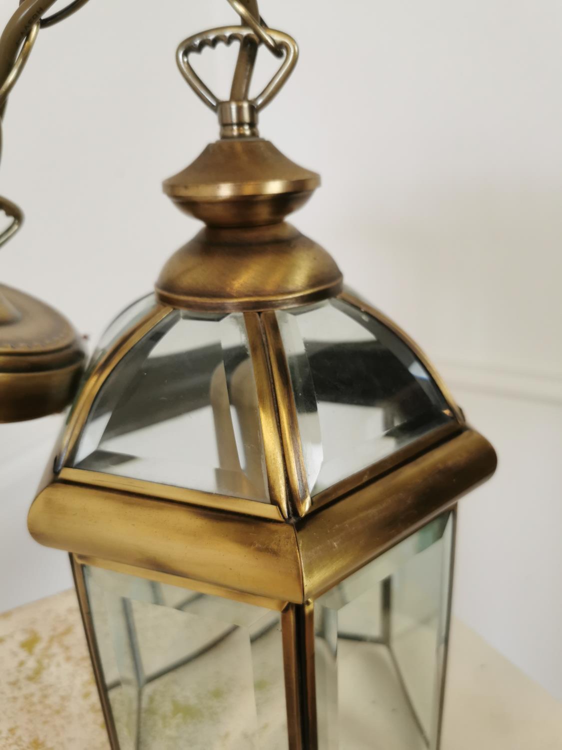 Good quality brass hanging lantern - Bild 3 aus 3