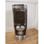 Rare 1940's Otto Kind chrome coffee bean dispenser