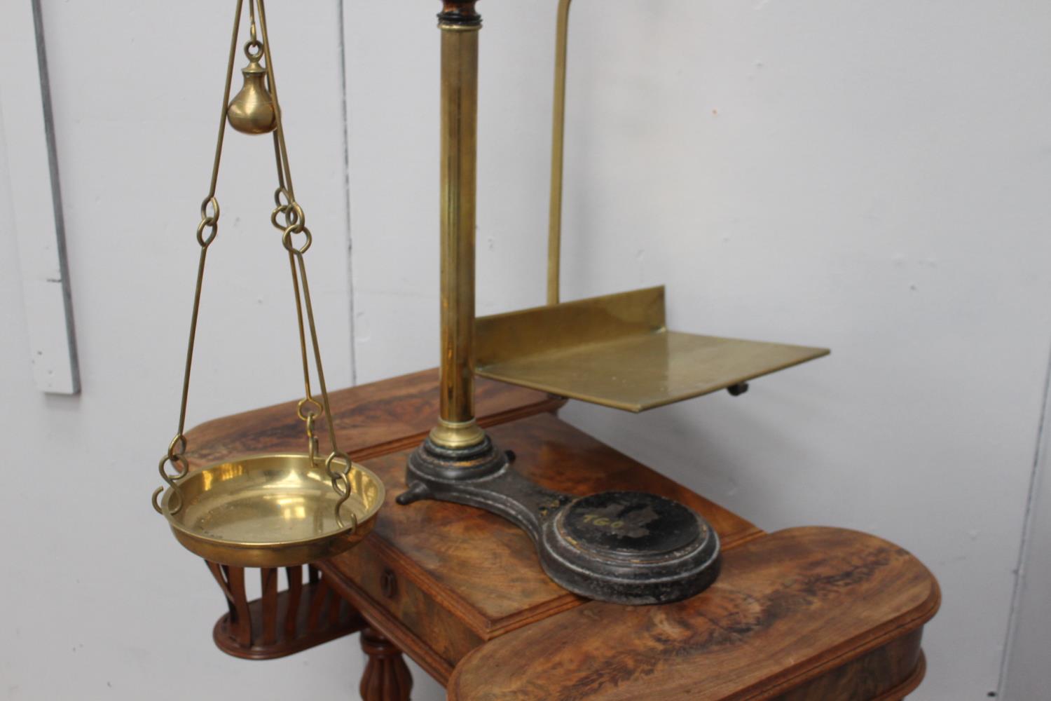 Cast iron and brass scales. - Image 3 of 3