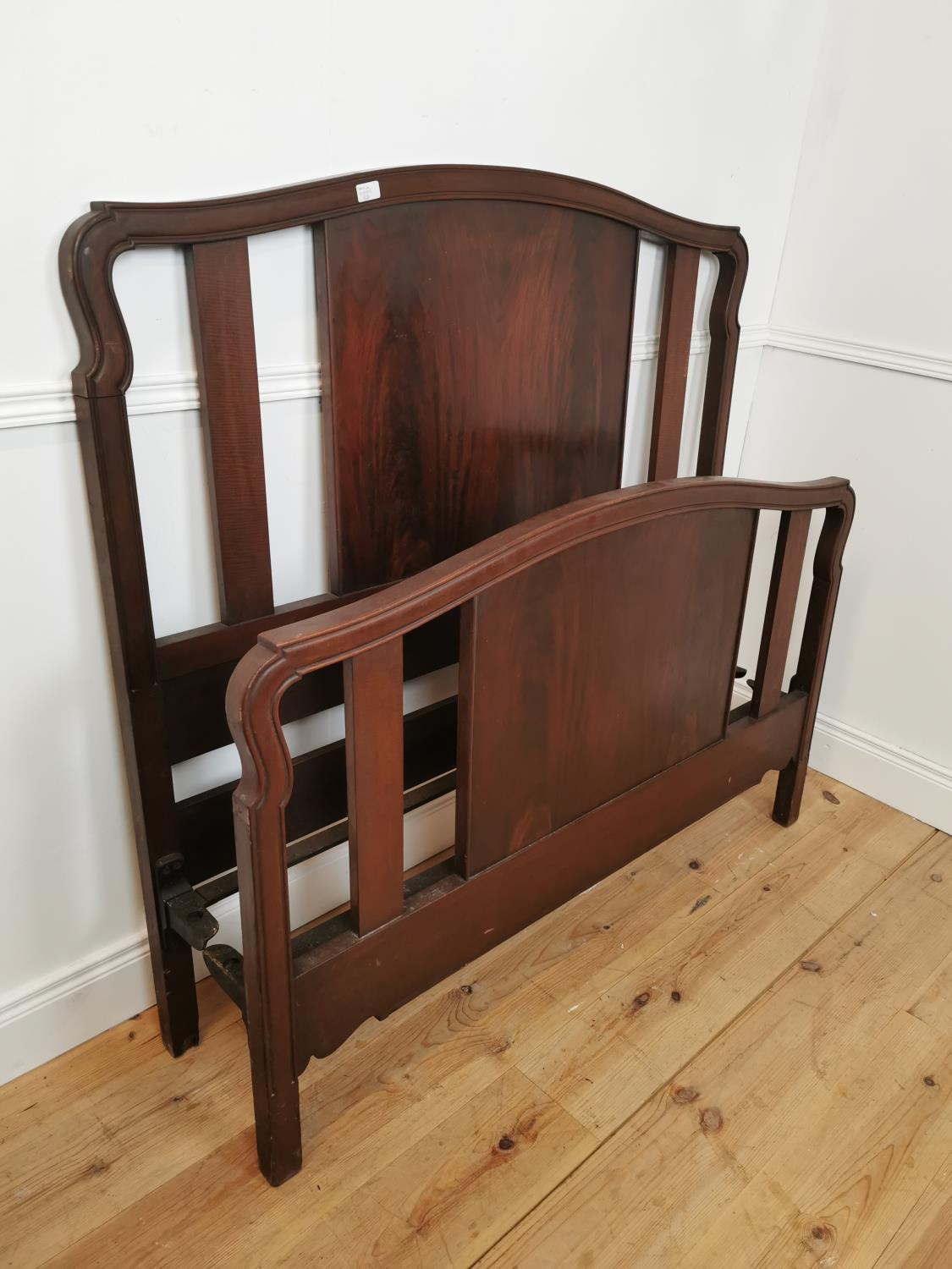 Edwardian mahogany double bed - Image 2 of 2