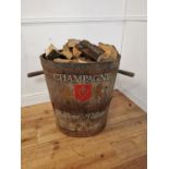 20th C. metal bound oak bucket