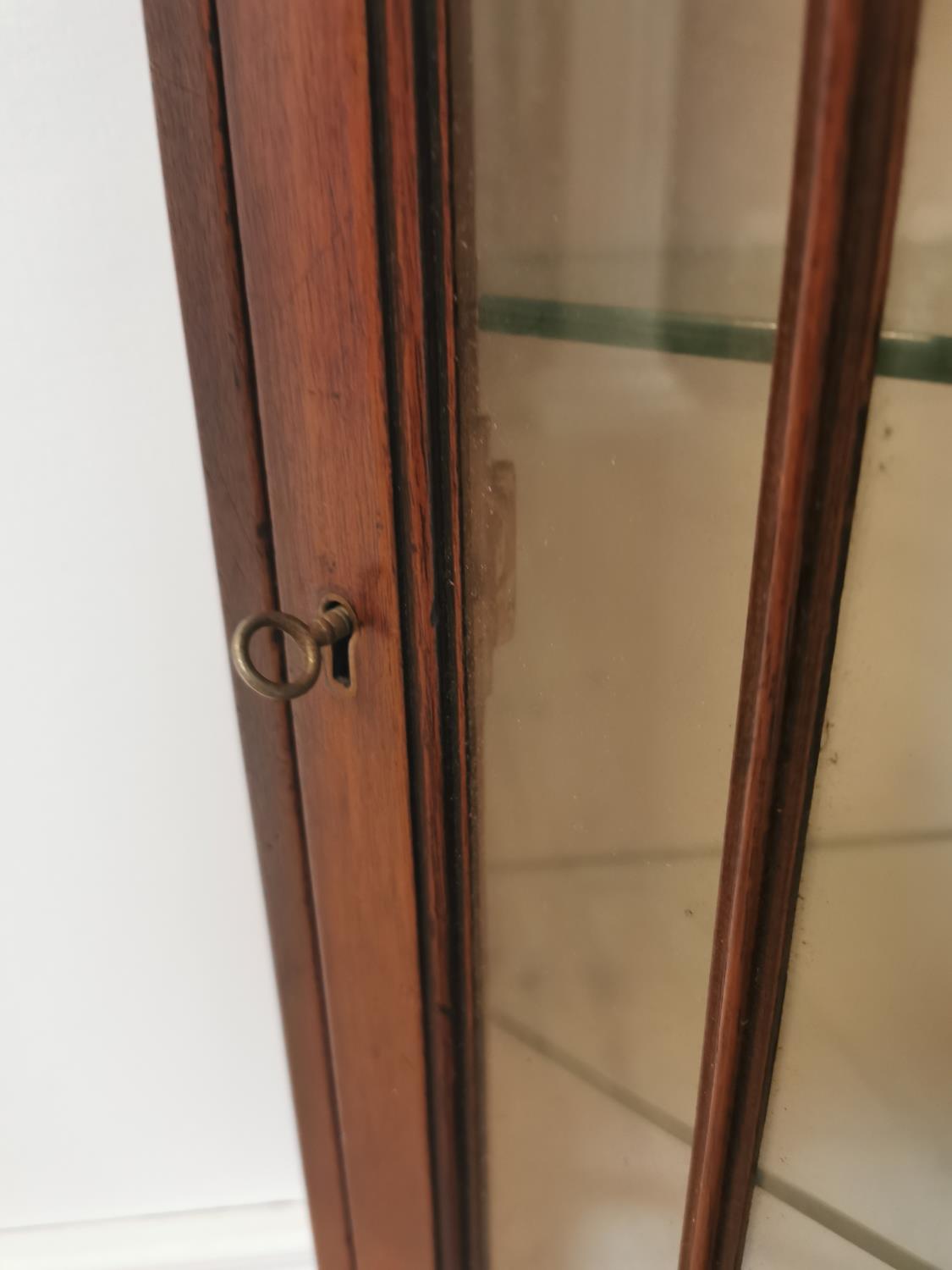 Edwardian mahogany hanging corner cupboard - Image 4 of 4