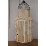 Large wooden bird cage.