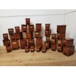 Large collection of thirty six early 20th C. cardboard chemist boxes