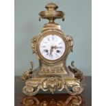 19th C. French ormolu mantle clock.