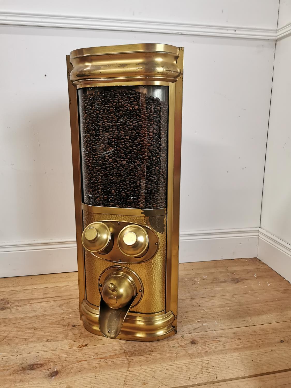 Rare 1940's Otto Kind brass coffee dispenser - Bild 2 aus 5