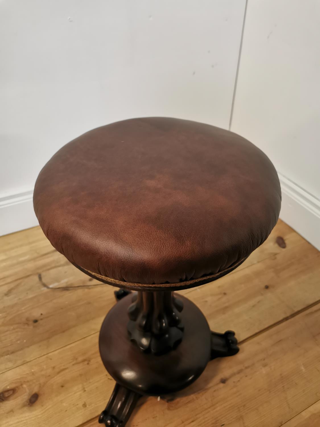 William IV mahogany revolving piano stool - Image 2 of 4