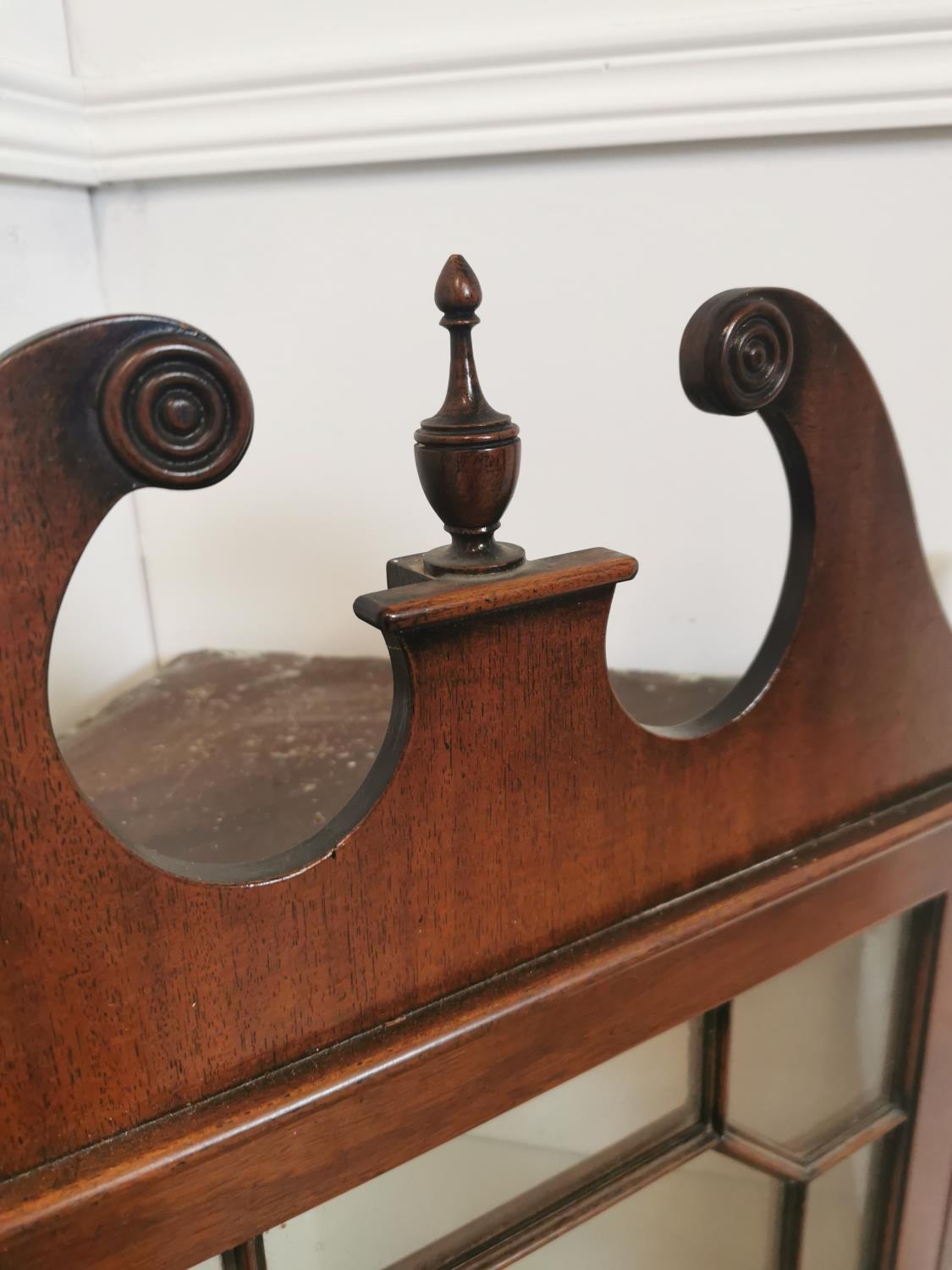 Edwardian mahogany hanging corner cupboard - Image 2 of 4